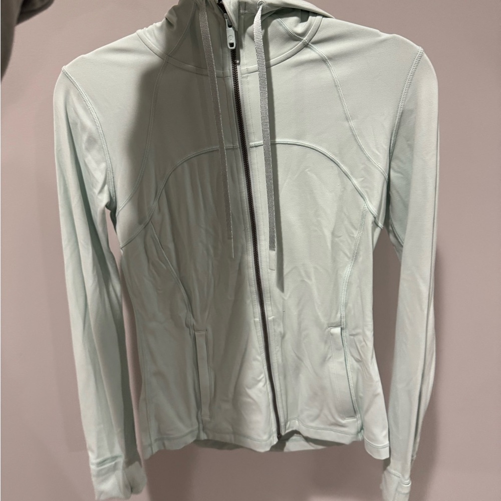 lululemon zip up light blueish green color